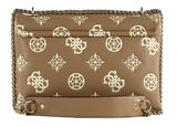 GUESS Deesa Logo Convertible Xbody Flap Taupe Logo