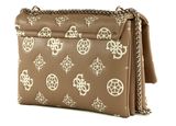 GUESS Deesa Logo Convertible Xbody Flap Taupe Logo