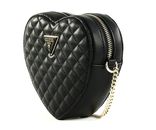 GUESS Rainee Quilt Heart Bag Black GUESS Rainee Quilt Heart Bag Black