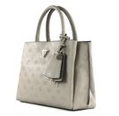 GUESS Jena Elite Luxury Satchel Taupe Logo
