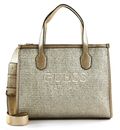 GUESS Silvana Two Compartment Mini Tote Gold GUESS Silvana Two Compartment Mini Tote Gold
