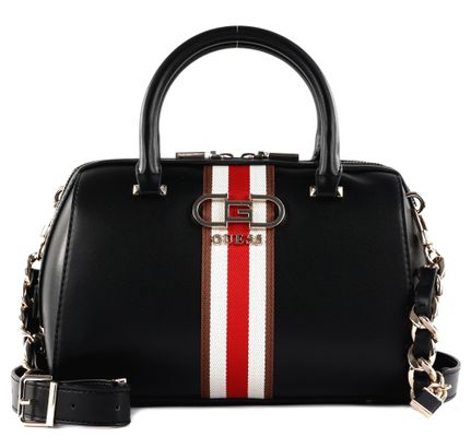 GUESS Nelka Box Satchel Black