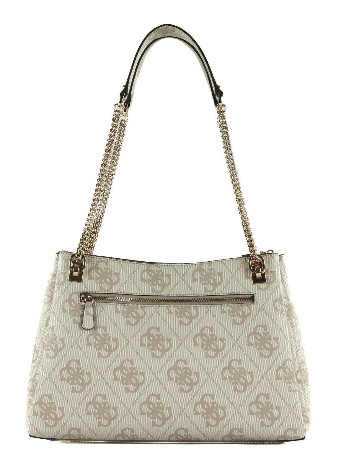 GUESS Sac à épaule beige crème pour femme - Izzy High Society Carryall