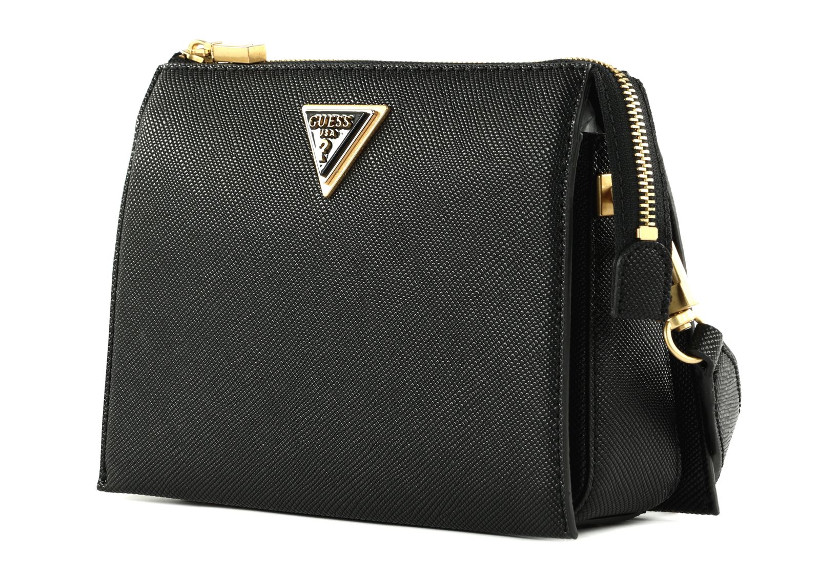 GUESS Tri Compartment Xbody Top Zip Black | Buy bags, purses 