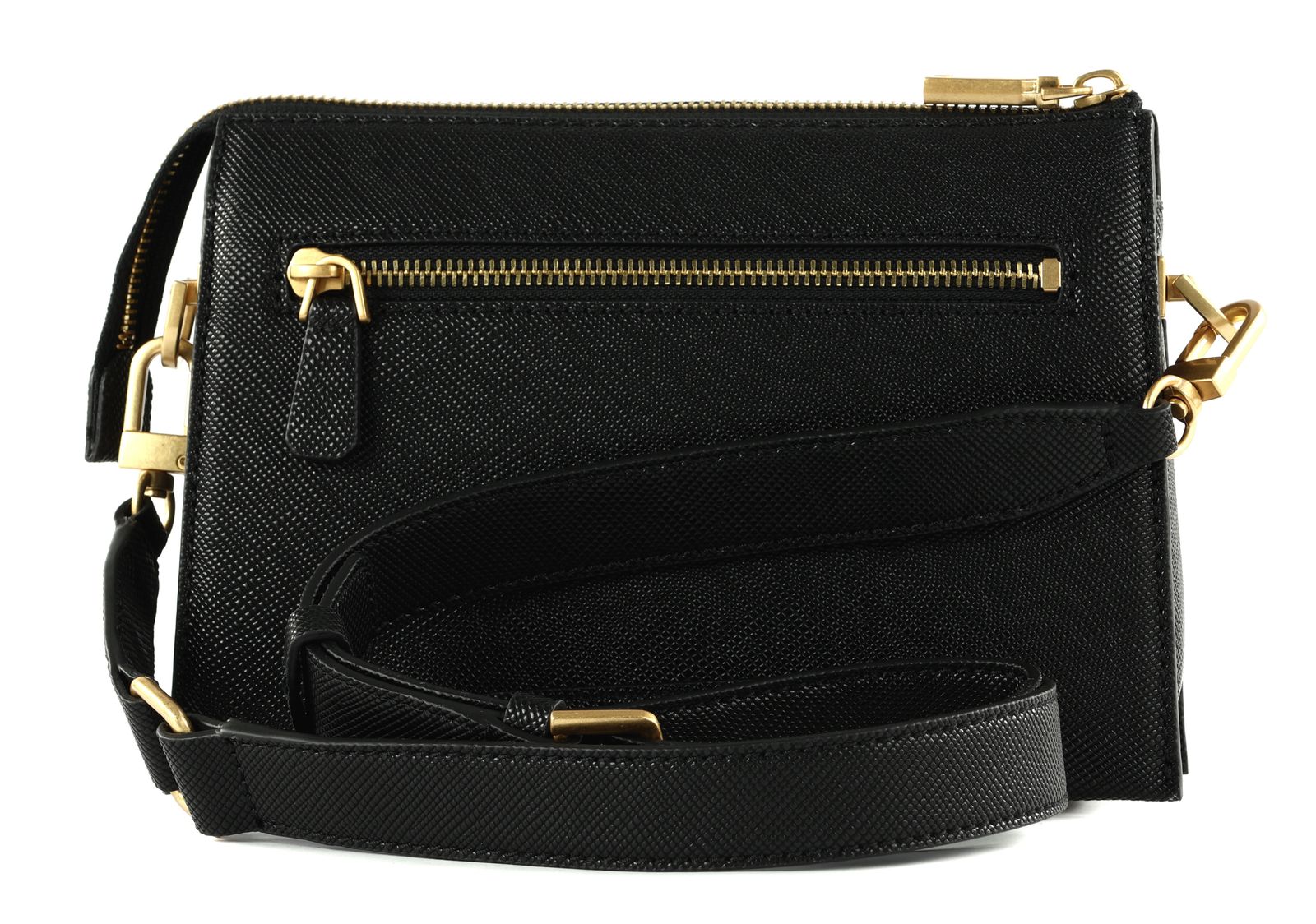 GUESS Tri Compartment Xbody Top Zip Black | Buy bags, purses 