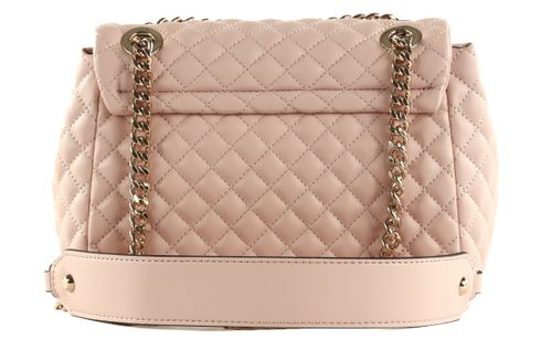 GUESS Rainee Quilt Convertible Xbody Flap Bag Pale Pink