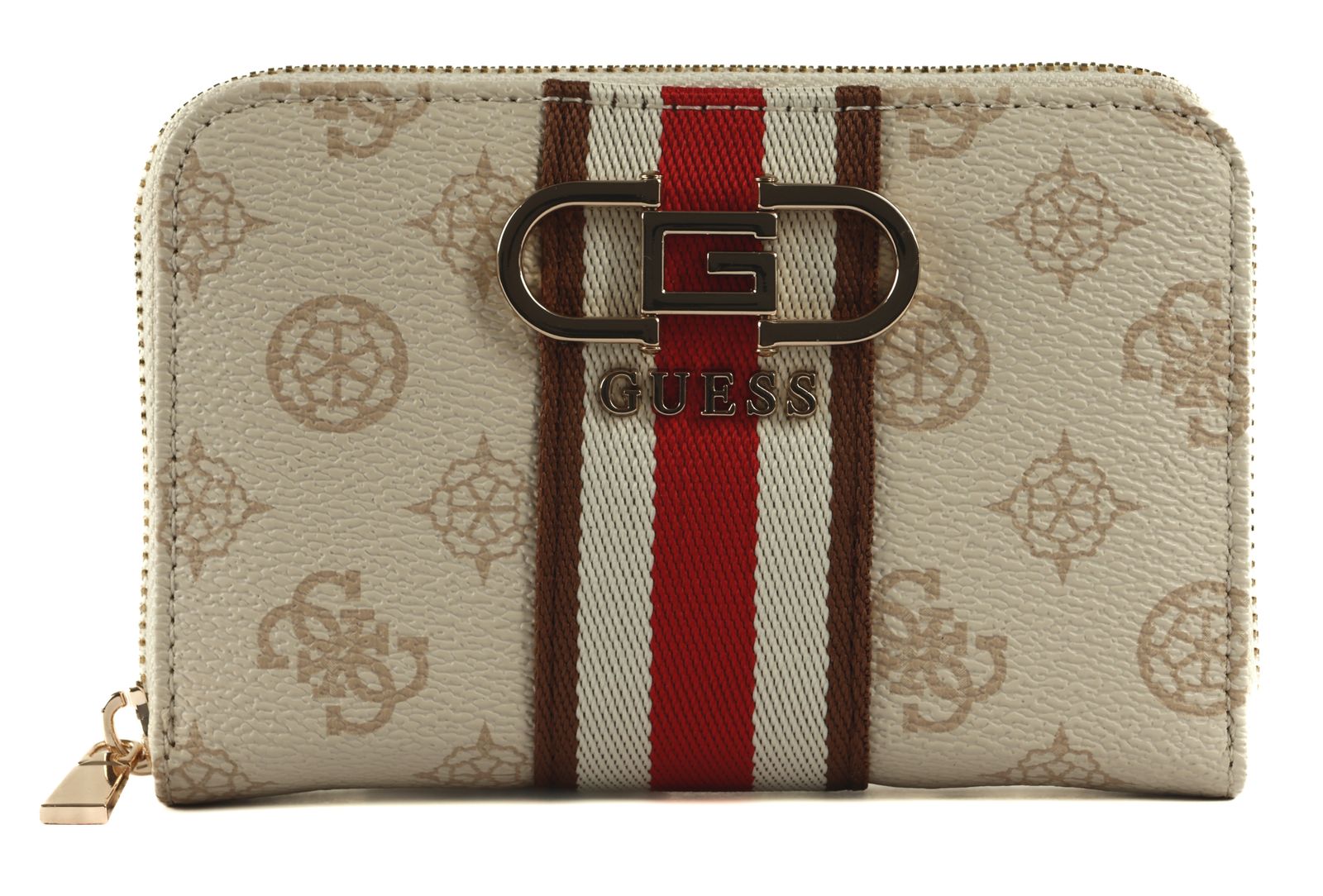 GUESS Zamira Medium Zip Around Wallet Orchid Logo