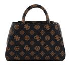 GUESS Nelka Mini Satchel Mocha Logo GUESS Nelka Mini Satchel Mocha Logo