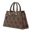 GUESS Eliette Logo Girlfriend Satchel Latte Logo