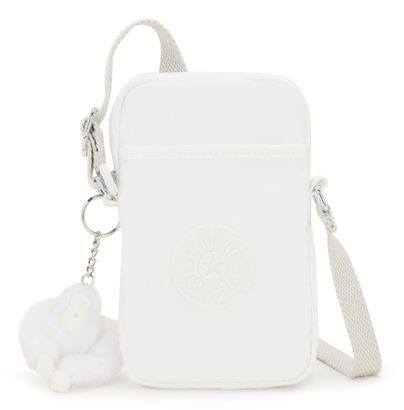 kipling Classic Tally Phone Bag Pure Alabaster