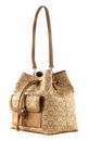 VALENTINO Liuto Bucket Bag Beige / Multicolor