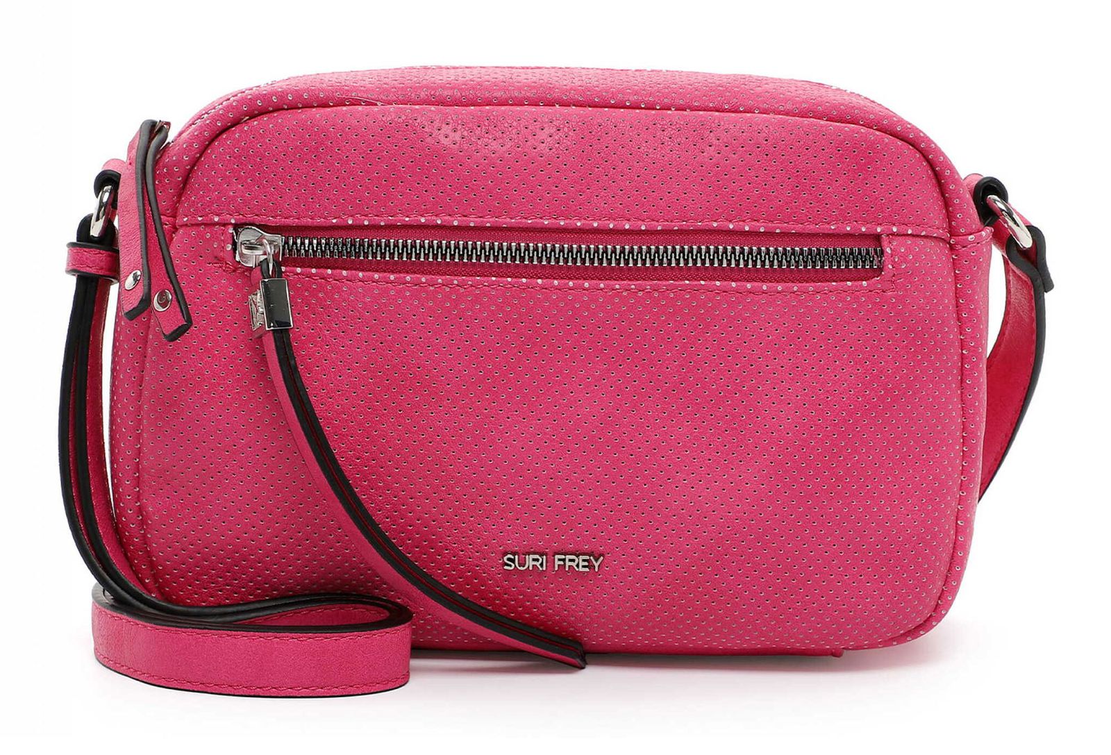 Suri Frey Suzy - Borsa Donna In Tessuto Sintetico Leggero, Design Semplice Con Emblema, Tracolla Regolabile E Staccabile, Vegan Approvato PETA