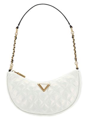 GUESS Giully Top Zip Shoulder Bag Ivory