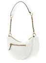 GUESS Giully Top Zip Shoulder Bag Ivory GUESS Giully Top Zip Shoulder Bag Ivory