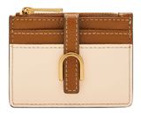 FOSSIL Vada Zip Card Case Bone / Brown FOSSIL Vada Zip Card Case Bone / Brown