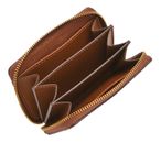 FOSSIL Logan Zip Around Card Case RFID Brown