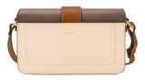 FOSSIL Zoey Flap Crossbody Bag S Bone / Brown FOSSIL Zoey Flap Crossbody Bag S Bone / Brown