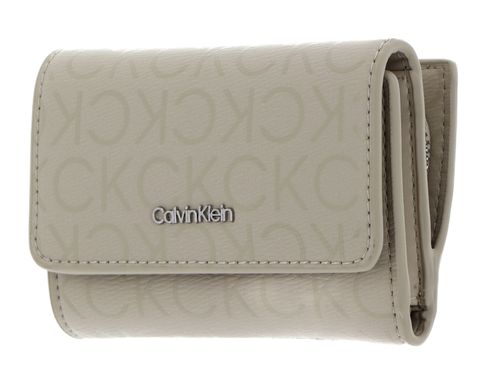 Calvin Klein CK Must Trifold_Epi Mono Wallet Stoney Beige Epi Mono