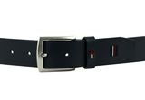 TOMMY HILFIGER Denton Leather Belt 3.5 EXT W105 Space Blue