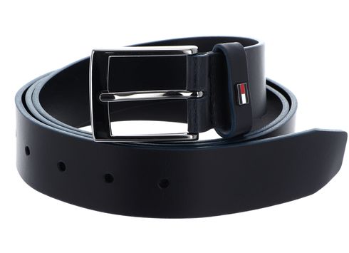 TOMMY HILFIGER Adan 3.5 Leather Belt W85 Space Blue