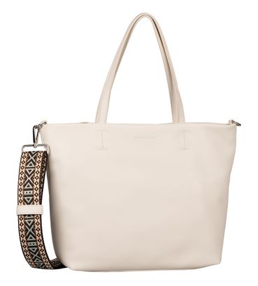 TOM TAILOR Palina Zip Shopper L Cream White