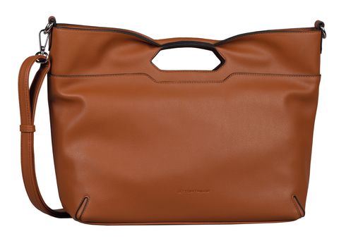 TOM TAILOR Anissa Zip Shopper L Cognac