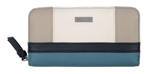 TOM TAILOR Juna Long Zip Wallet Mixed Blue