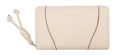 TOM TAILOR Malia Medium Zip Wallet Cream White