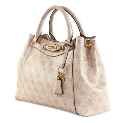 Guess■ EMERA レタリング ロゴ ミニ サッチェルバッグ EMERA Mini Satchel ハンドバッグ レディース | GUESS(ゲス