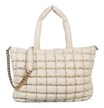 TOM TAILOR Franziska Zip Shopper L Cream White