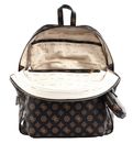 GUESS Power Play Tech Backpack L Mocha Logo