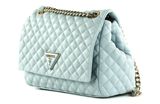 GUESS Rainee Quilt Convertible Xbody Flap Bag Sky Blue GUESS Rainee Quilt Convertible Xbody Flap Bag Sky Blue