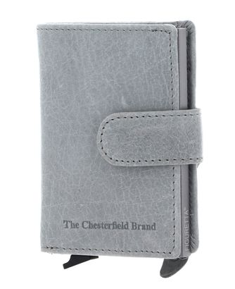 The Chesterfield Brand Prague Card Holder Light Grey