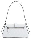 GUESS Adi Flap Shoulder Bag White GUESS Adi Flap Shoulder Bag White