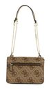 GUESS Eliette Logo Convertible Xbody Flap Latte Logo