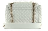 GUESS Rainee Quilt Convertible Xbody Flap Bag White GUESS Rainee Quilt Convertible Xbody Flap Bag White