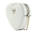 GUESS Rainee Quilt Heart Bag White GUESS Rainee Quilt Heart Bag White