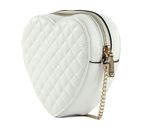 GUESS Rainee Quilt Heart Bag White GUESS Rainee Quilt Heart Bag White