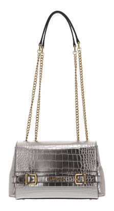 GUESS Sestri Convertible Xbody Flap Bag Pewter Stone