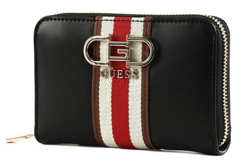 GUESS Nelka SLG Medium Zip Around Wallet Black