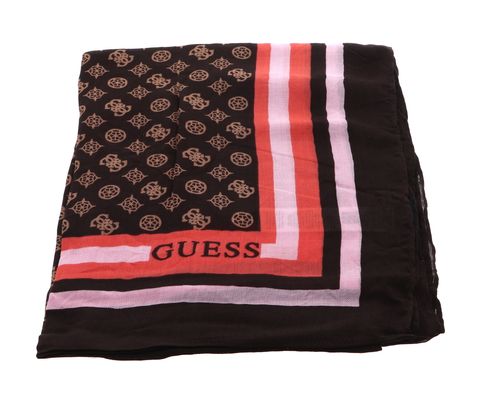 GUESS Écharpe brun clair noir pour femme - Embossed Scarf 35X180 Camel