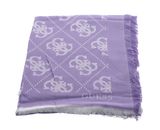 GUESS Eliette Logo Kefiah Scarf 135X135 Lavender GUESS Eliette Logo Kefiah Scarf 135X135 Lavender
