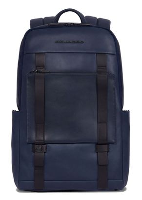 PIQUADRO David Two Compartment Computer Backpack Blue