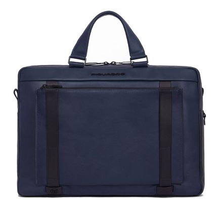 PIQUADRO David Computer Briefcase Blue