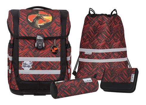 McNeill Ergo Compacto Schoolbag Set 5-teilig Zack