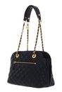 GUESS Giully Dome Satchel Black