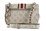 GUESS Nelka Crossbody Flap Cream Logo GUESS Nelka Crossbody Flap Cream Logo