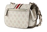 GUESS Nelka Crossbody Flap Cream Logo GUESS Nelka Crossbody Flap Cream Logo