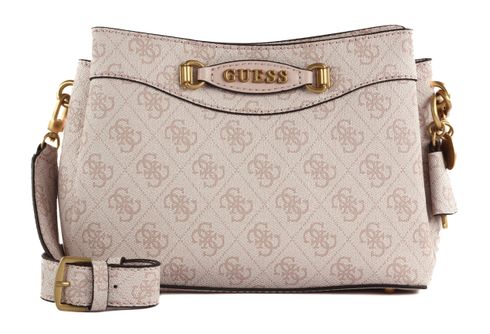Guess■ EMERA レタリング ロゴ サチェルバック Light beige GUESS cross body bag Emera Logo Girlfriend Satchel Blush
