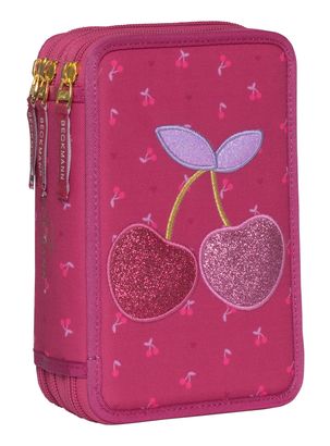 BECKMANN 3-Fold Pencil Case Cherry